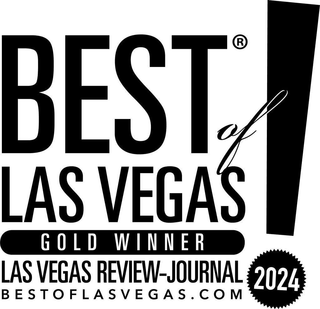 Elegant black background with bold "Gold Winner 2024" text. | Utopia Luxury Home Staging & Design