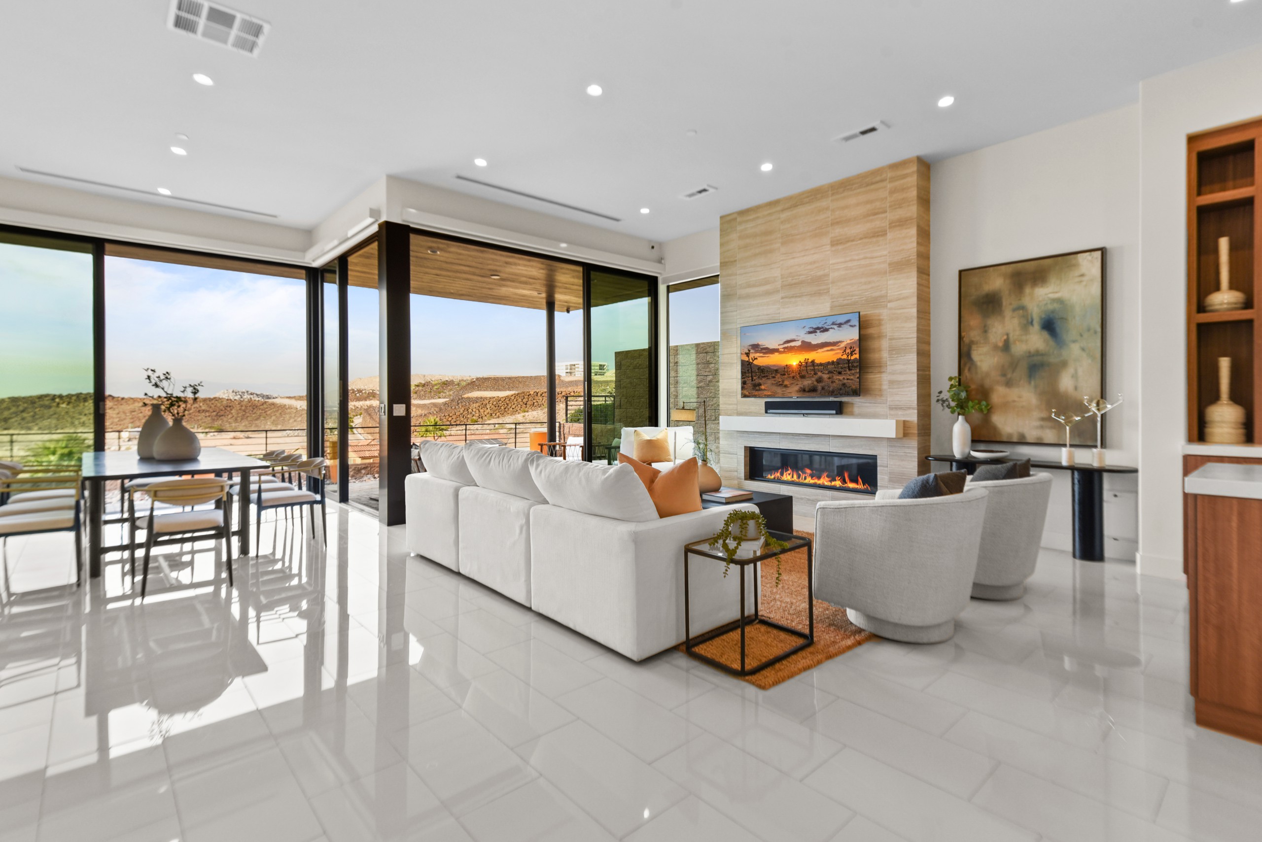 Architectural Staging Las Vegas: Respecting the Design Intent of Modern Homes 2 | Luxury Home Staging & Design in Las Vegas Luxury staging Las Vegas showing architectural staging principles with view framing