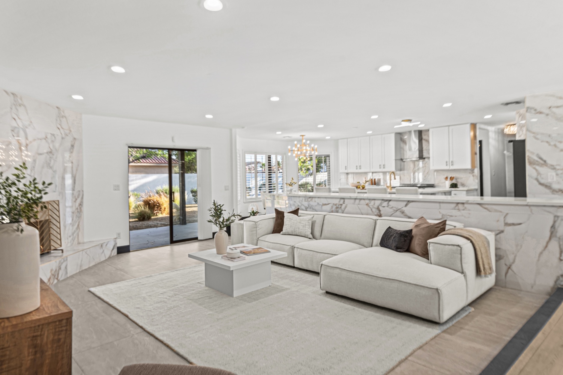 Why Price Point Changes Everything About Staging 2 | Luxury Home Staging & Design in Las Vegas Elevated staging in a Las Vegas million-dollar listing with on-trend furniture